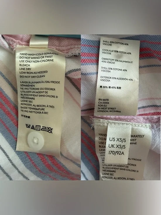 Anthropologie Pilcro & the Letterpress The Bo Boyfriend Buttondown Shirt Sz XS/S - Picture 12 of 15